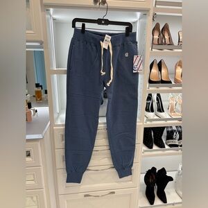 Todd Snyder Blue Grotto Slim Jogger with Cream Drawcord